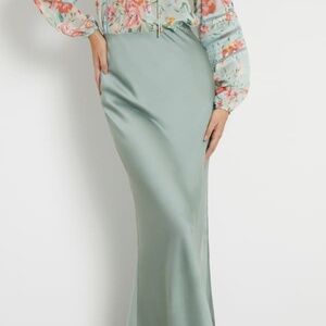 Guess Satin Long Skirt L